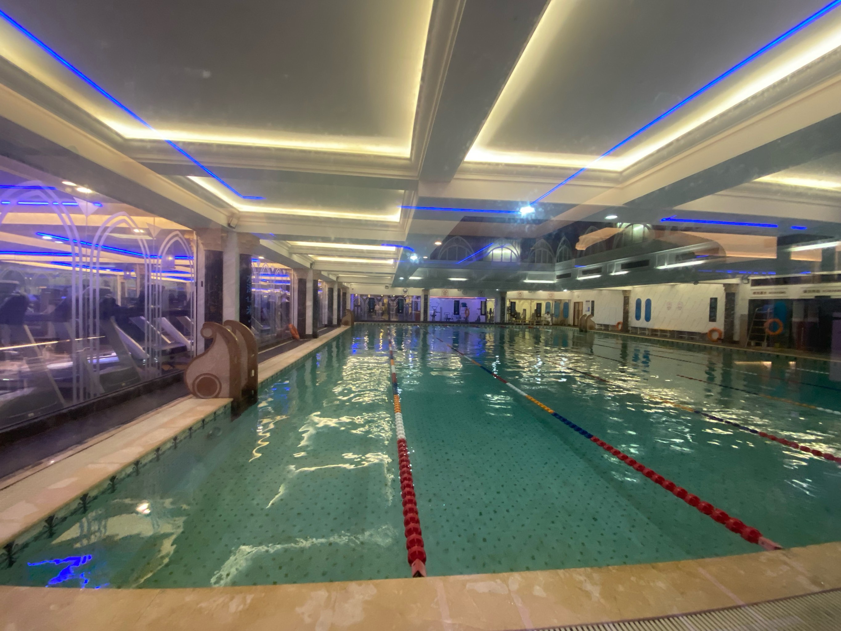 游泳选手飞跃冲刺，最后一跳致胜