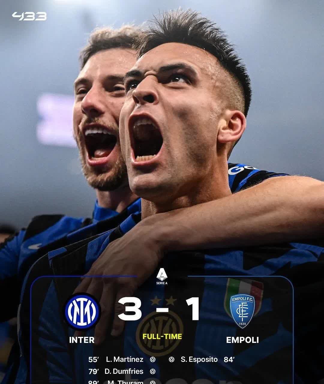 国际米兰主场告捷，取得全胜状态的简单介绍