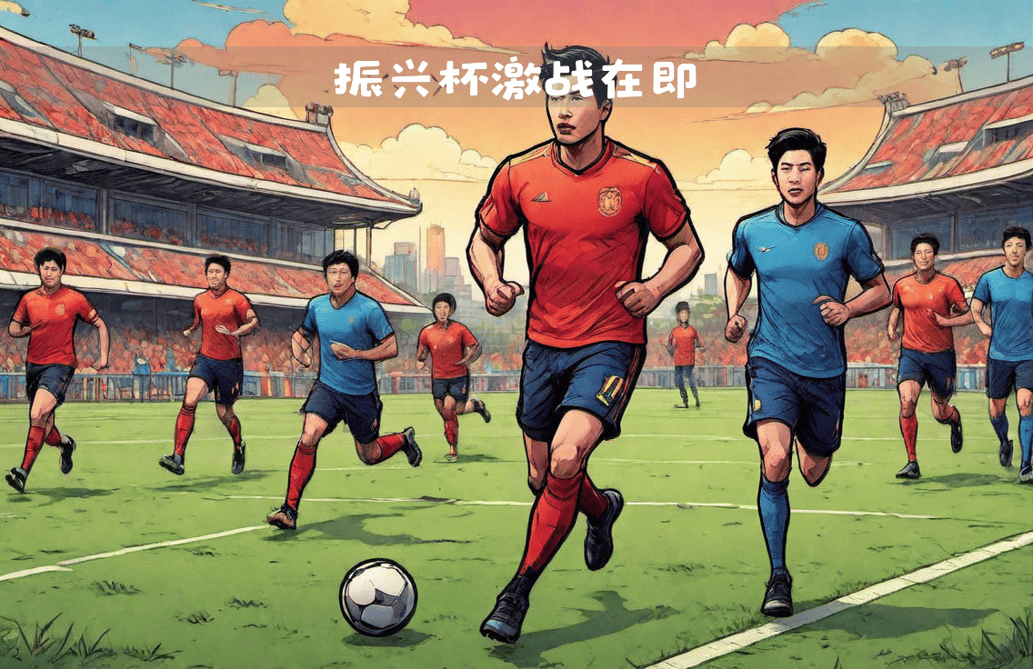 足球场上风起云涌，队员们战力燃烧