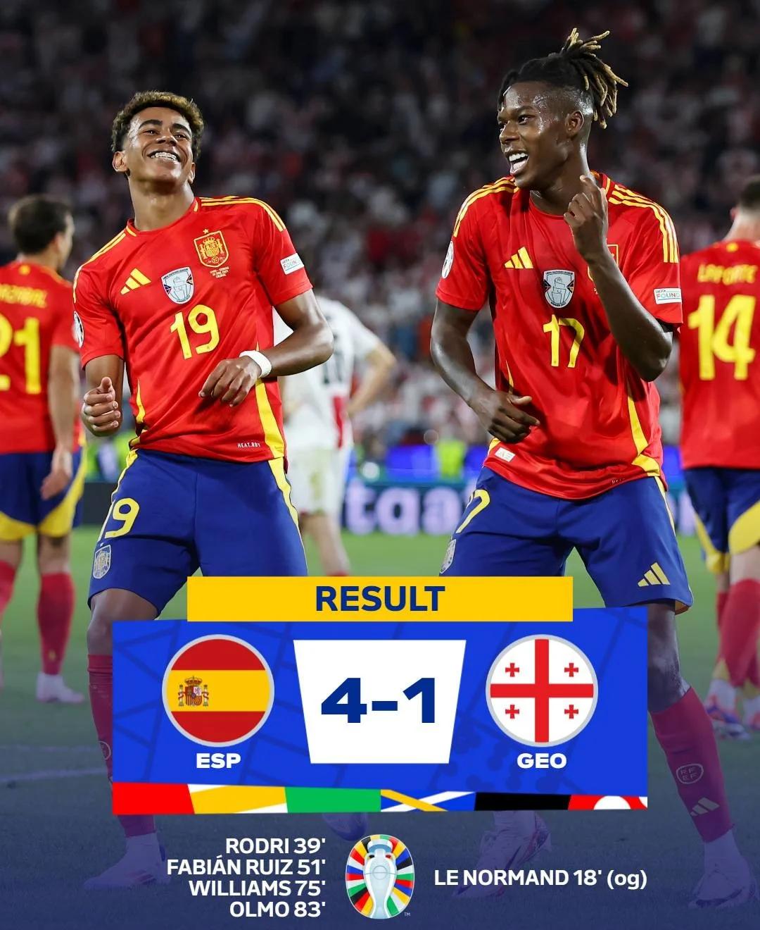 西班牙队实现惊人逆转，成功晋级四强