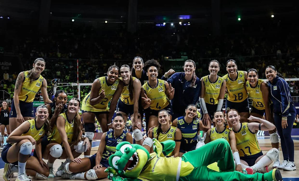 巴西女排夺冠，全队发挥亮眼